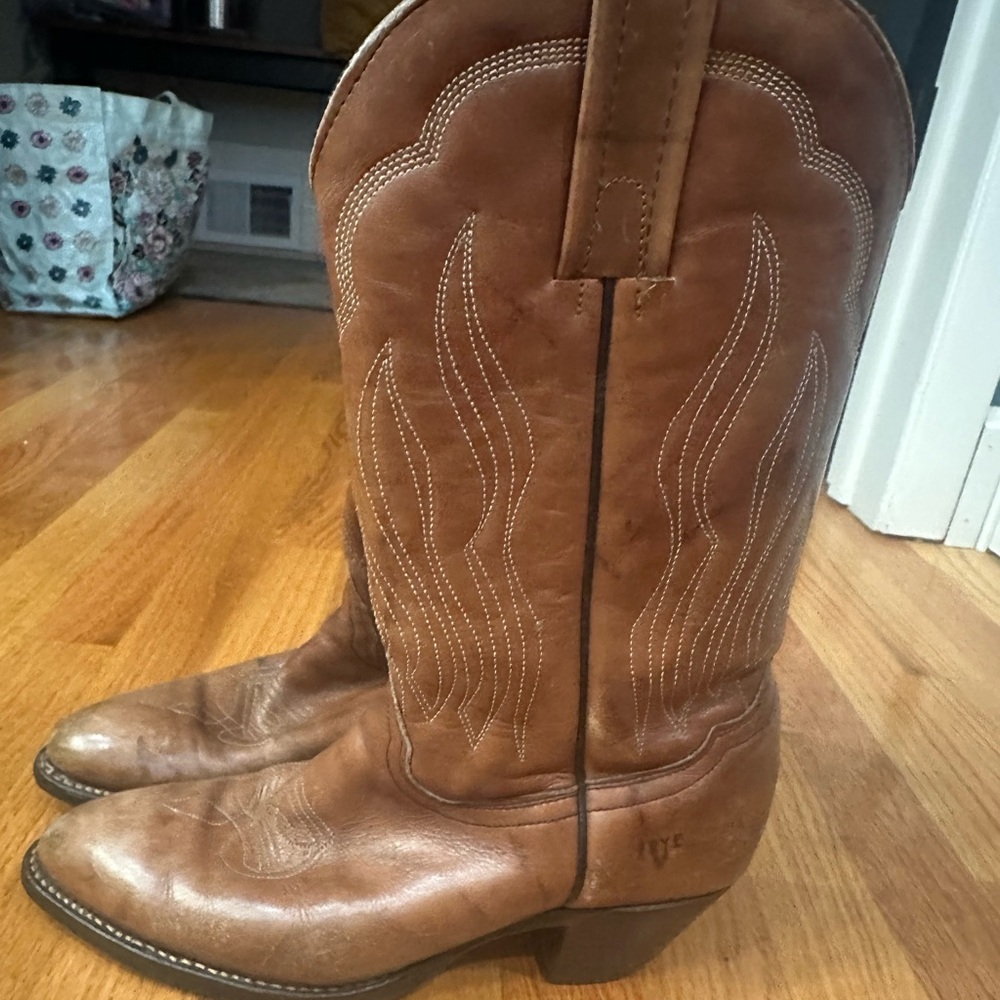Frye Tan Leather Boots